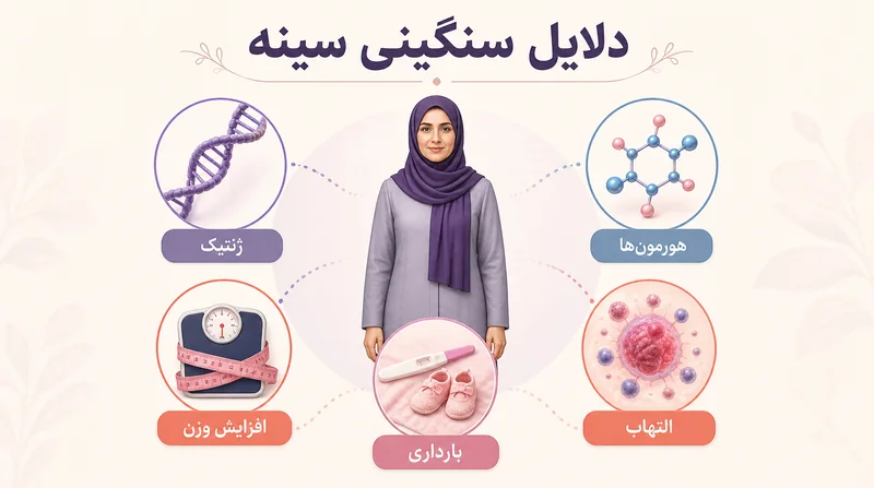 دلایل سنگینی و درد در عوارض سینههای بزرگ در خانمها