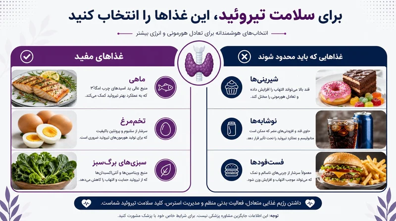 مواد غذایی مفید برای کم کاری تیروئید