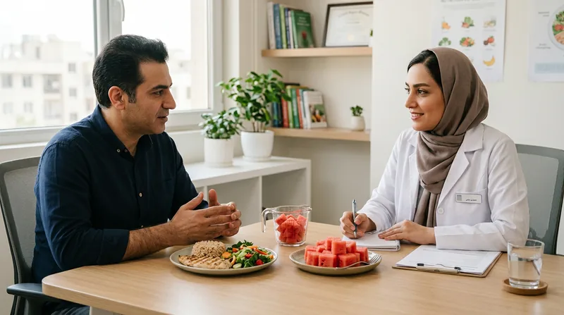 بهترین زمان خوردن هندوانه برای لاغری در مشاوره تغذیه