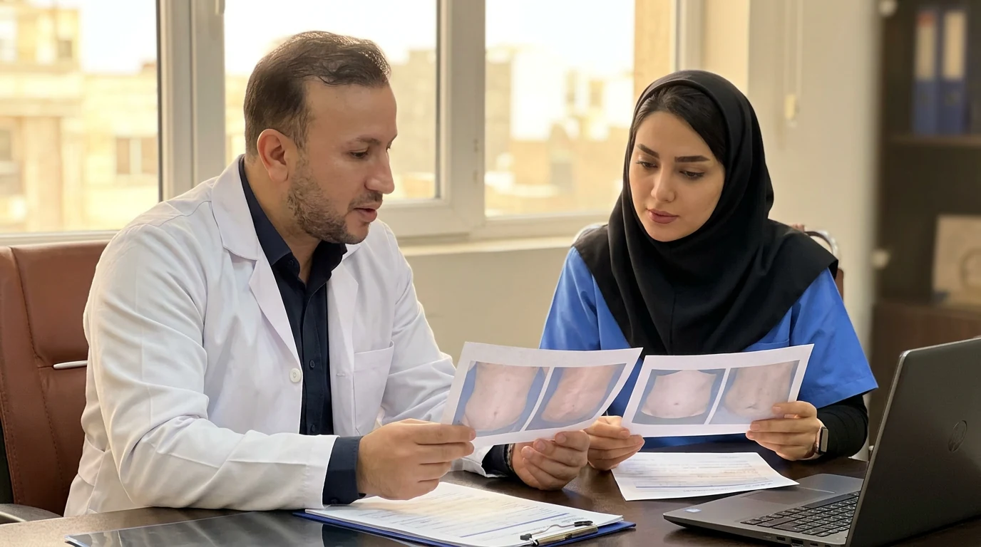 نمونه کار ابدومینوپلاستی در کرج با رضایت بیمار